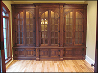 This is beautiful custom cabinet work.