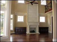 A home fireplace