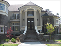 An elegant new home entrance