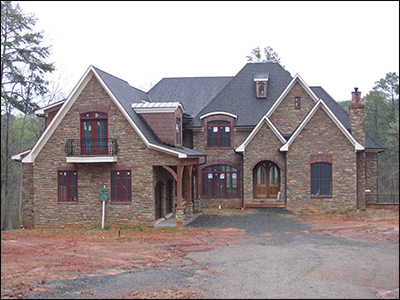 This home is on a golf course.
