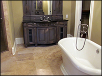 This bathroom design is ideal for a Pinehurst new home.